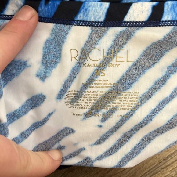 NWOT RACHEL Rachel Roy Lace-Up Halter Tankini Top - Picture 7 of 7